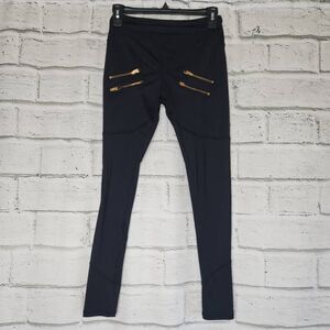 Varley Sofia Zipper Pocket Stretch Leggings Black Size Small